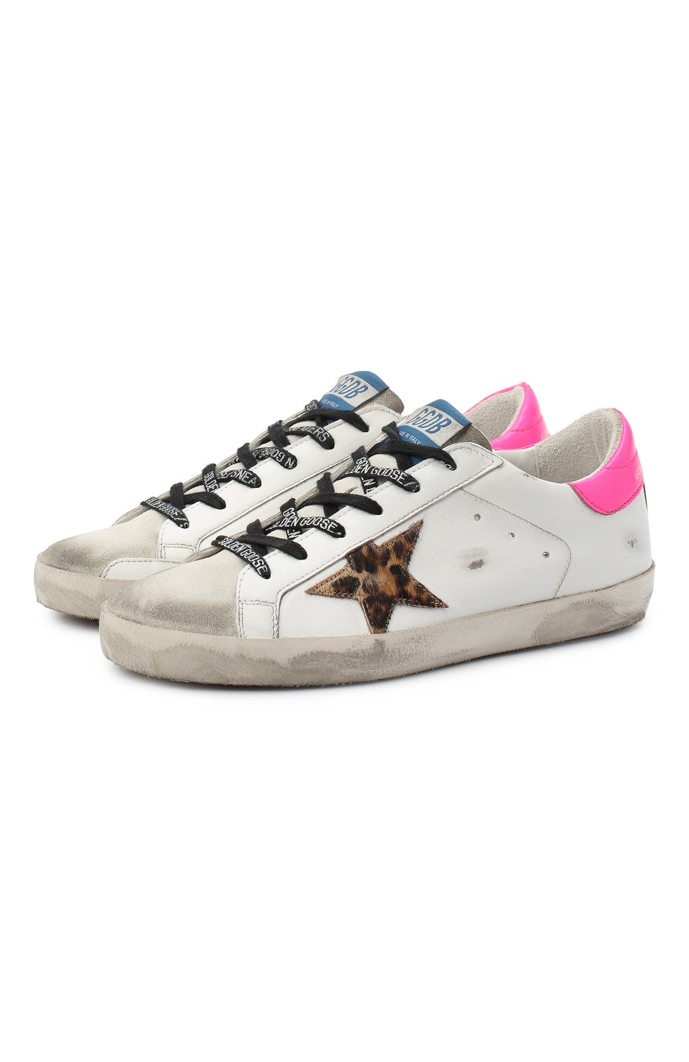 Кожаные кеды superstar GOLDEN GOOSE DELUXE BRAND, арт. GWF00101.F000115, фото 1
