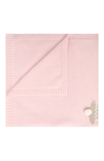Одеяло из шерсти и кашемира BABY T розового цвета по цене 18200 руб., арт. 25AI152C0, фото 1 Одеяло из шерсти и кашемира BABY T, арт. 25AI152C0, фото 1