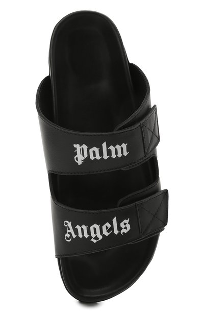 Кожаные шлепанцы PALM ANGELS, арт. PWIH001S21LEA0011001, фото 5