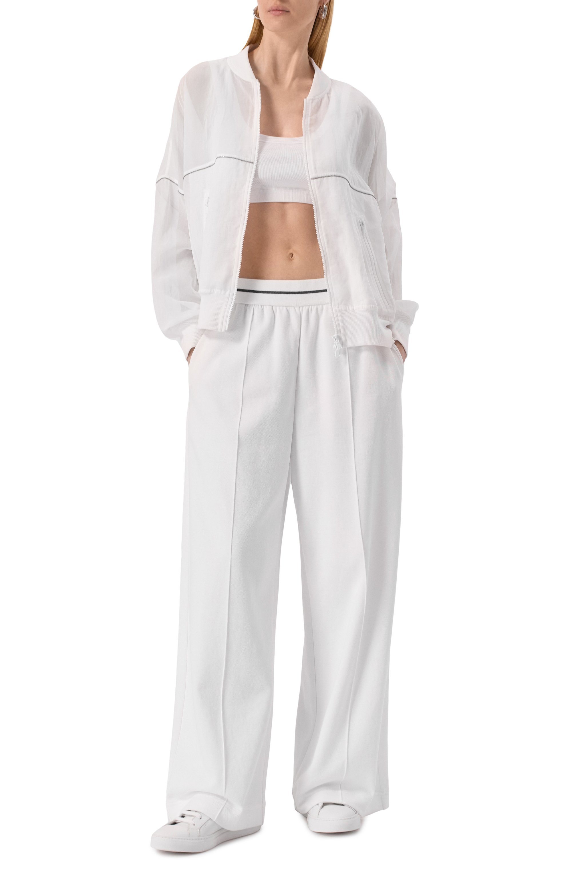 Хлопковый топ BRUNELLO CUCINELLI, арт. M0TC8FX299, фото 2