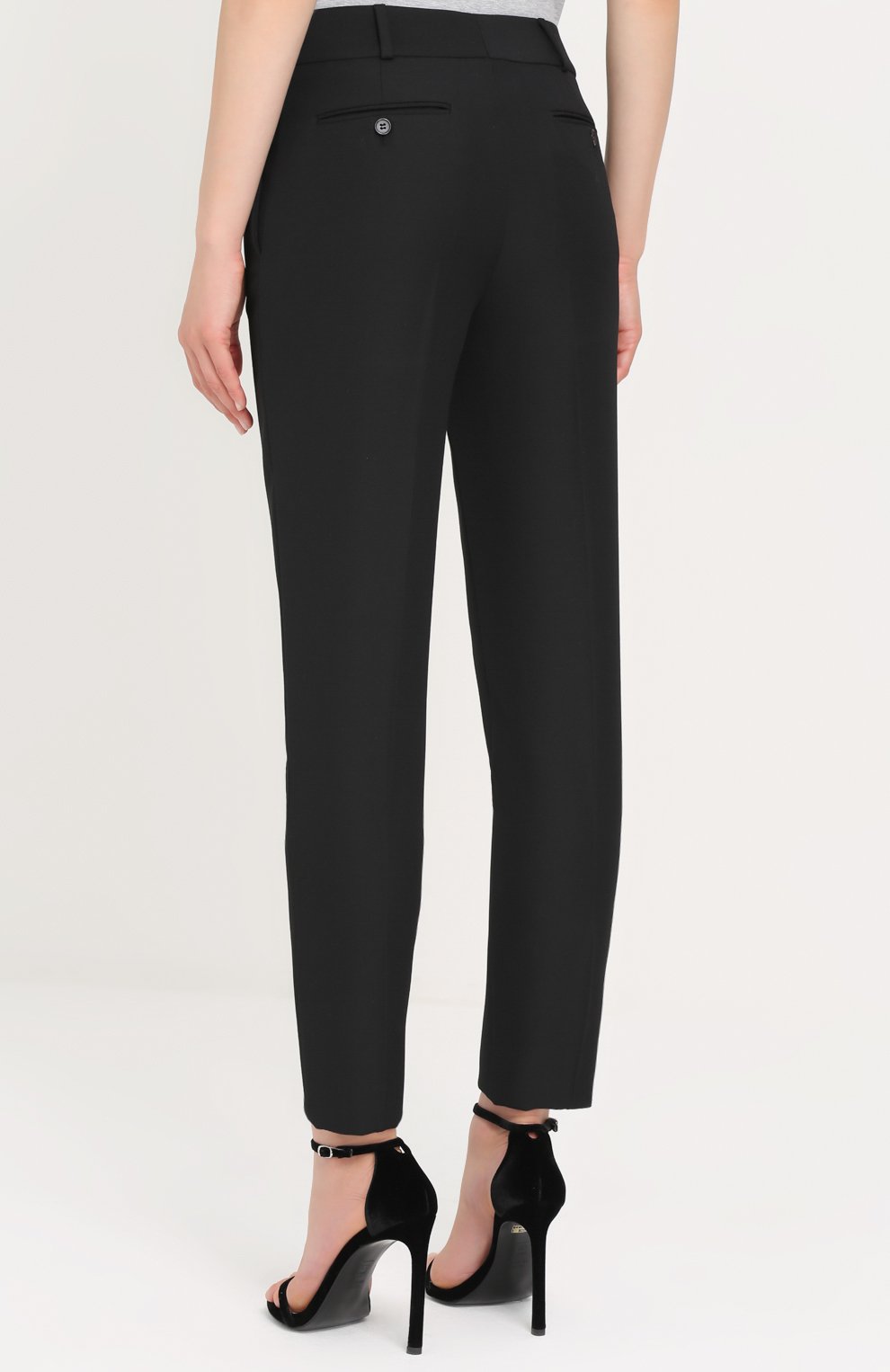 Брюки прямого кроя с карманами SAINT LAURENT, арт. 468583/Y064Q, фото 4