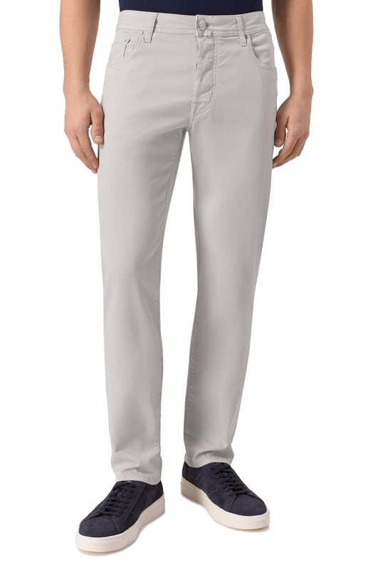 Брюки из хлопка и лиоцелла Jacob Cohen JUM_QE004 054 S3756 TR Серый  JUM_QE004 054 S3756 TR Фото 3