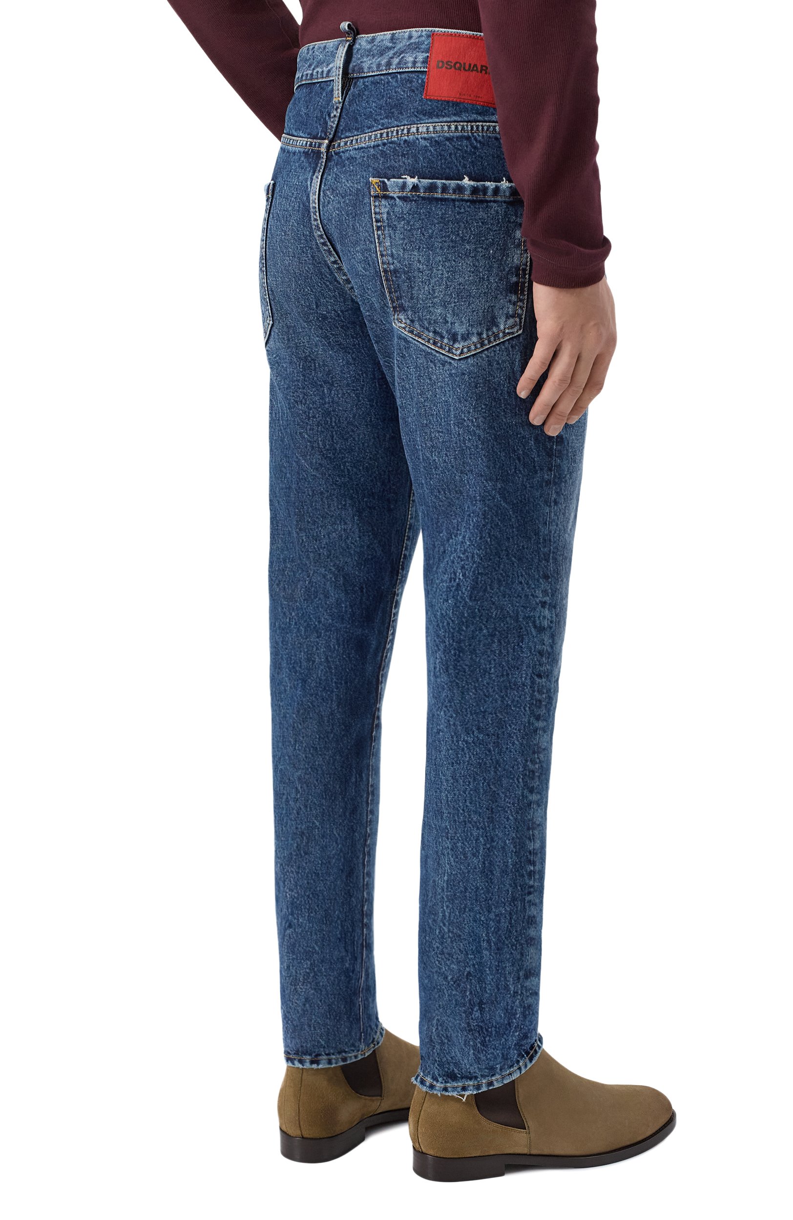 Джинсы teddy DSQUARED2 синего цвета по цене 66550 руб., арт. S74LB1953/S30839, фото 4 Джинсы teddy DSQUARED2, арт. S74LB1953/S30839, фото 4