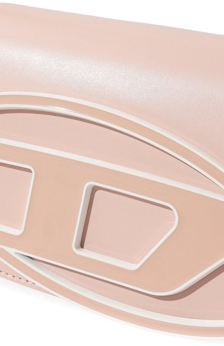 Женская сумка 1dr DIESEL розового цвета, арт. X08396/P6316 | Фото 3 (Материал: Натуральная кожа; Материал сплава: Проставлено; Размер: mini; Ремень/цепочка: На ремешке; Драгоценные камни: Проставлено)