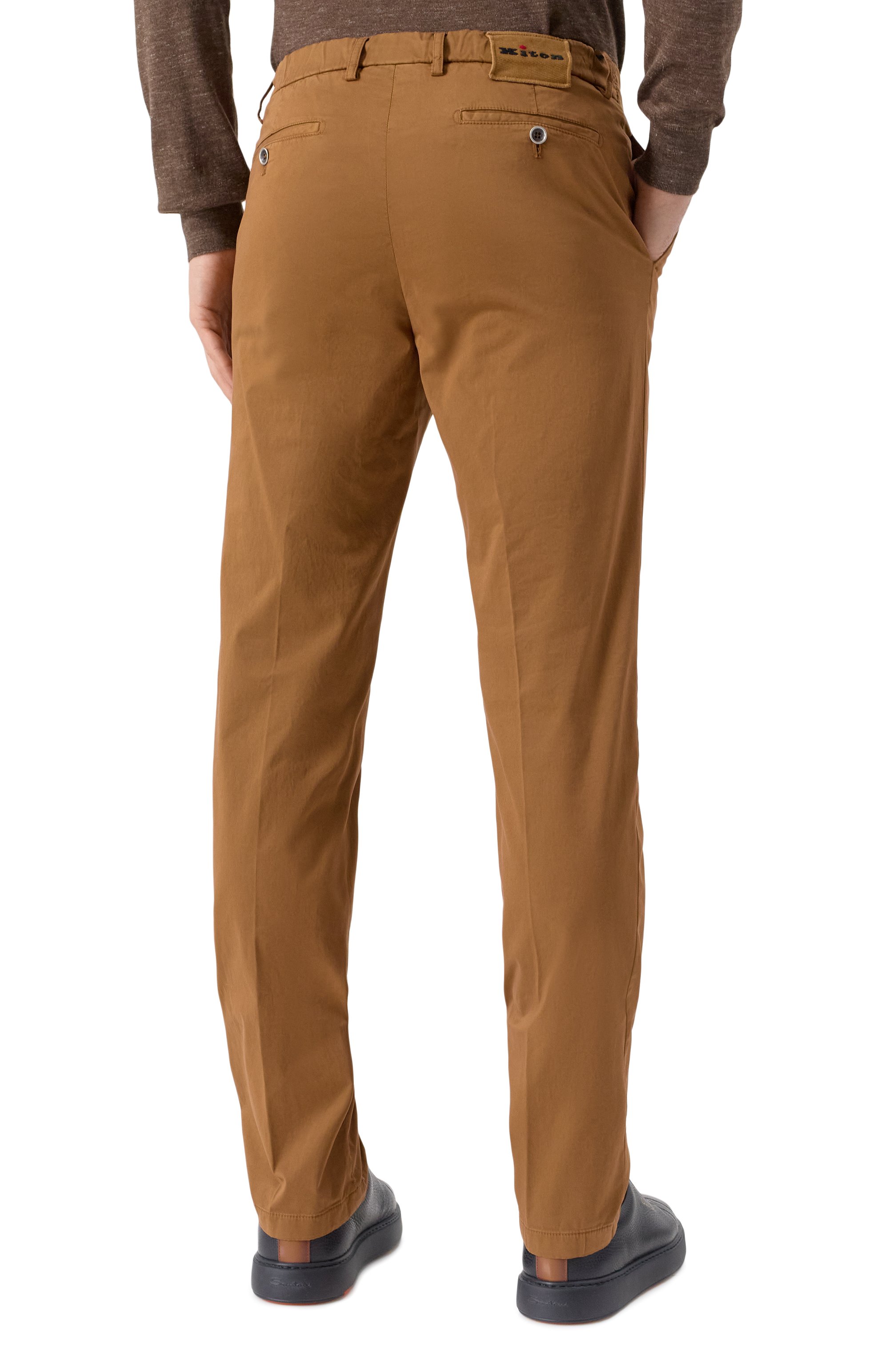 Хлопковые брюки KITON, арт. UFPPEK0600F07, фото 4