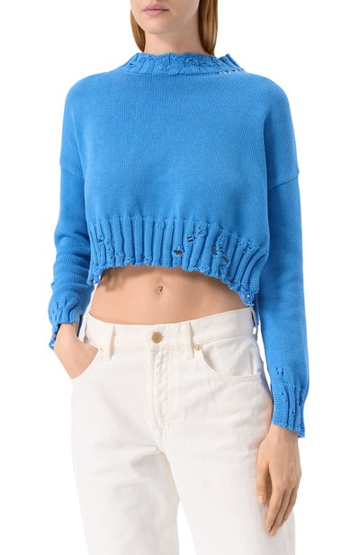 Хлопковый свитер MARNI, арт. GCMD0579A0/UFC652, фото 3