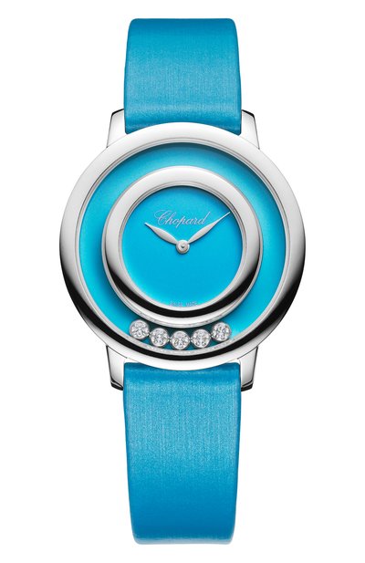 Женские часы happy diamonds icons round turquoise CHOPARD, арт. 209429-1104