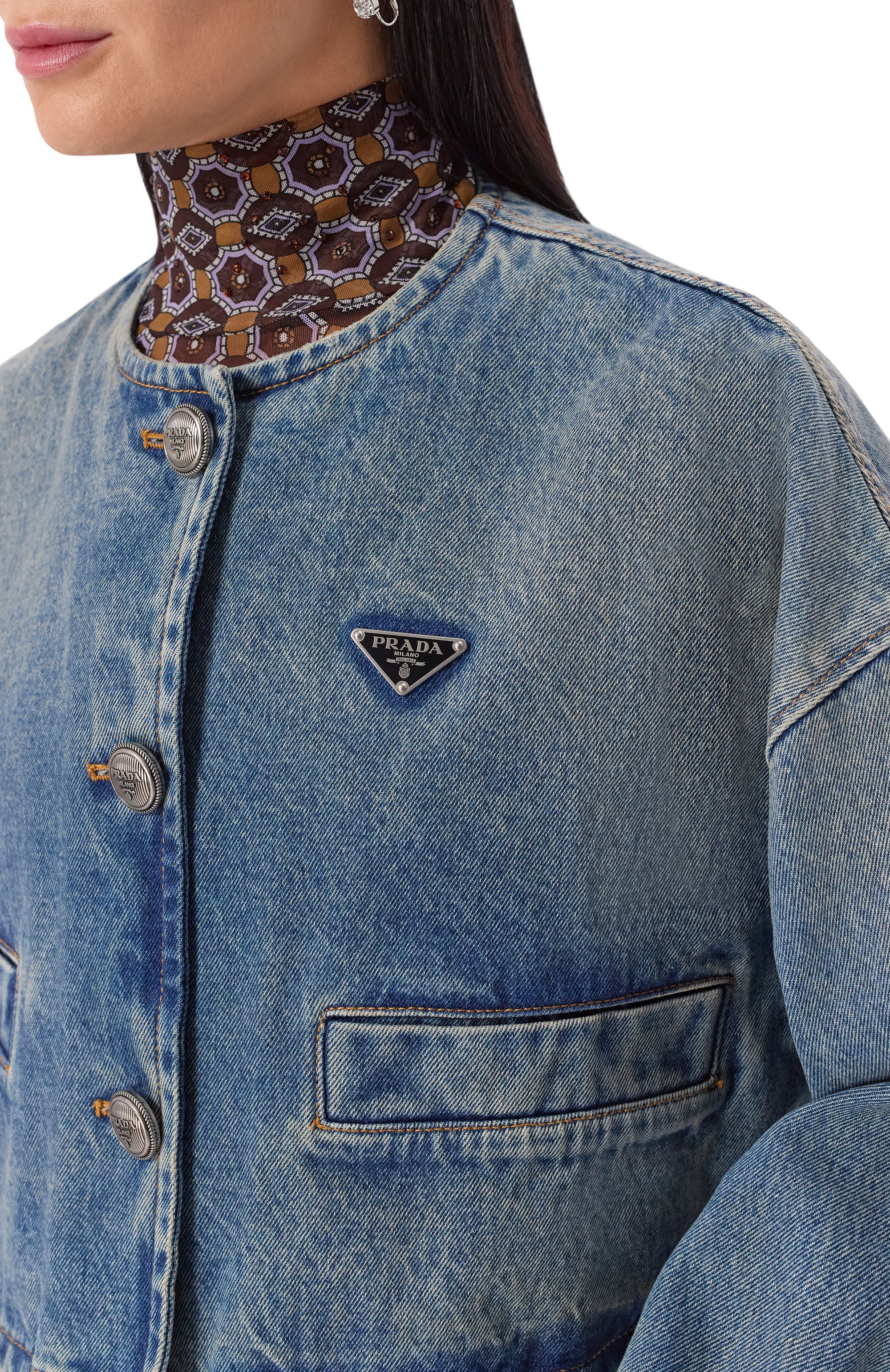 Джинсовая куртка PRADA, арт. GFB297/1200, фото 5