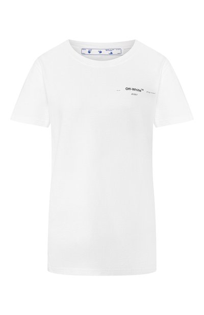 Женская хлопковая футболка OFF-WHITE, арт. 0WAA049S20JER0100184