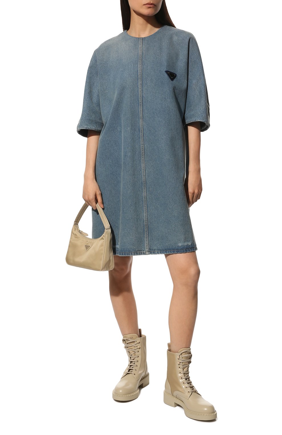 Комбинированные ботинки PRADA, арт. 1T782M-3LF7-F0F24-B050, фото 2