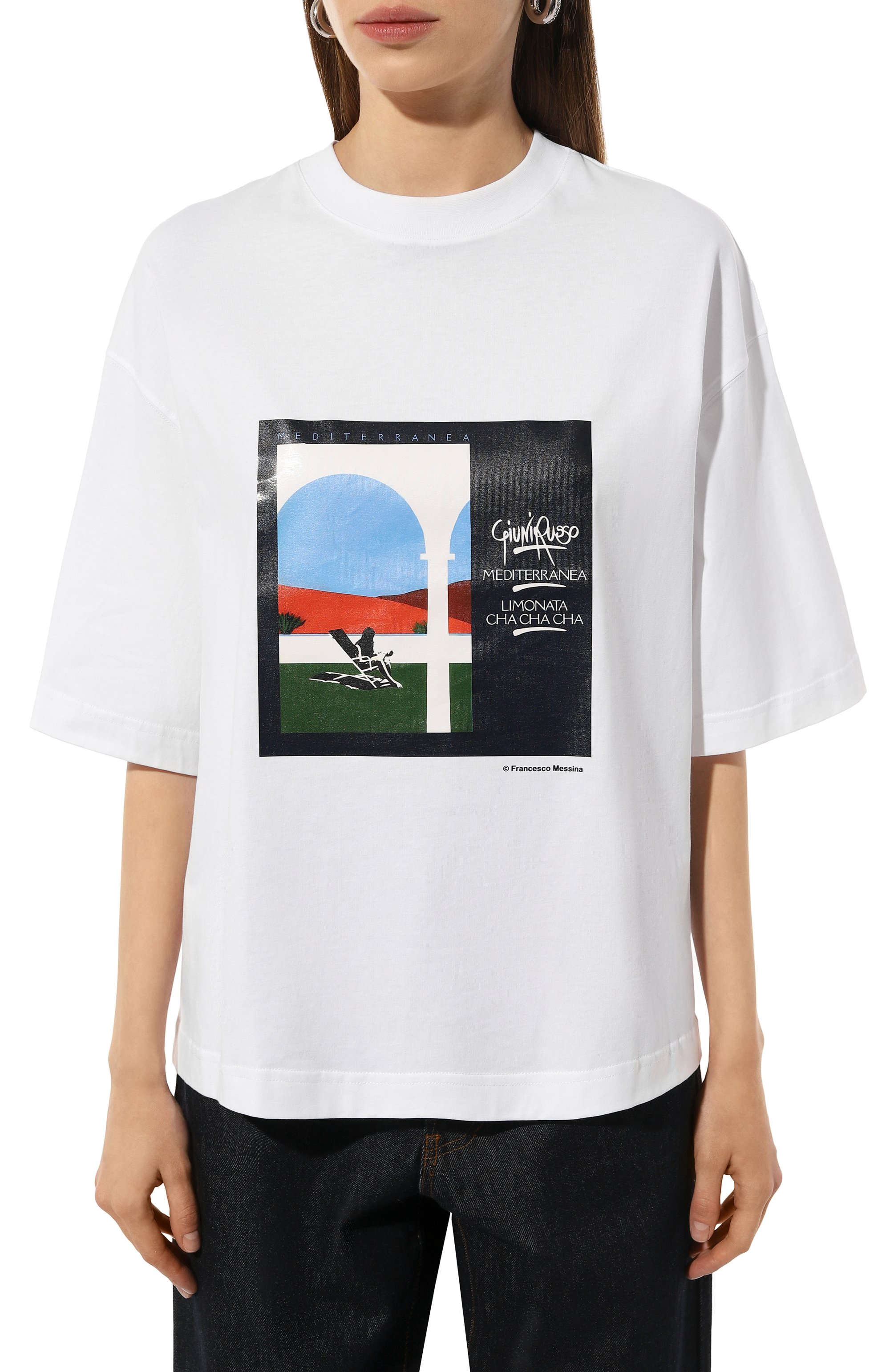 Хлопковая футболка JACQUEMUS, арт. 24H246JS275/2453, фото 3