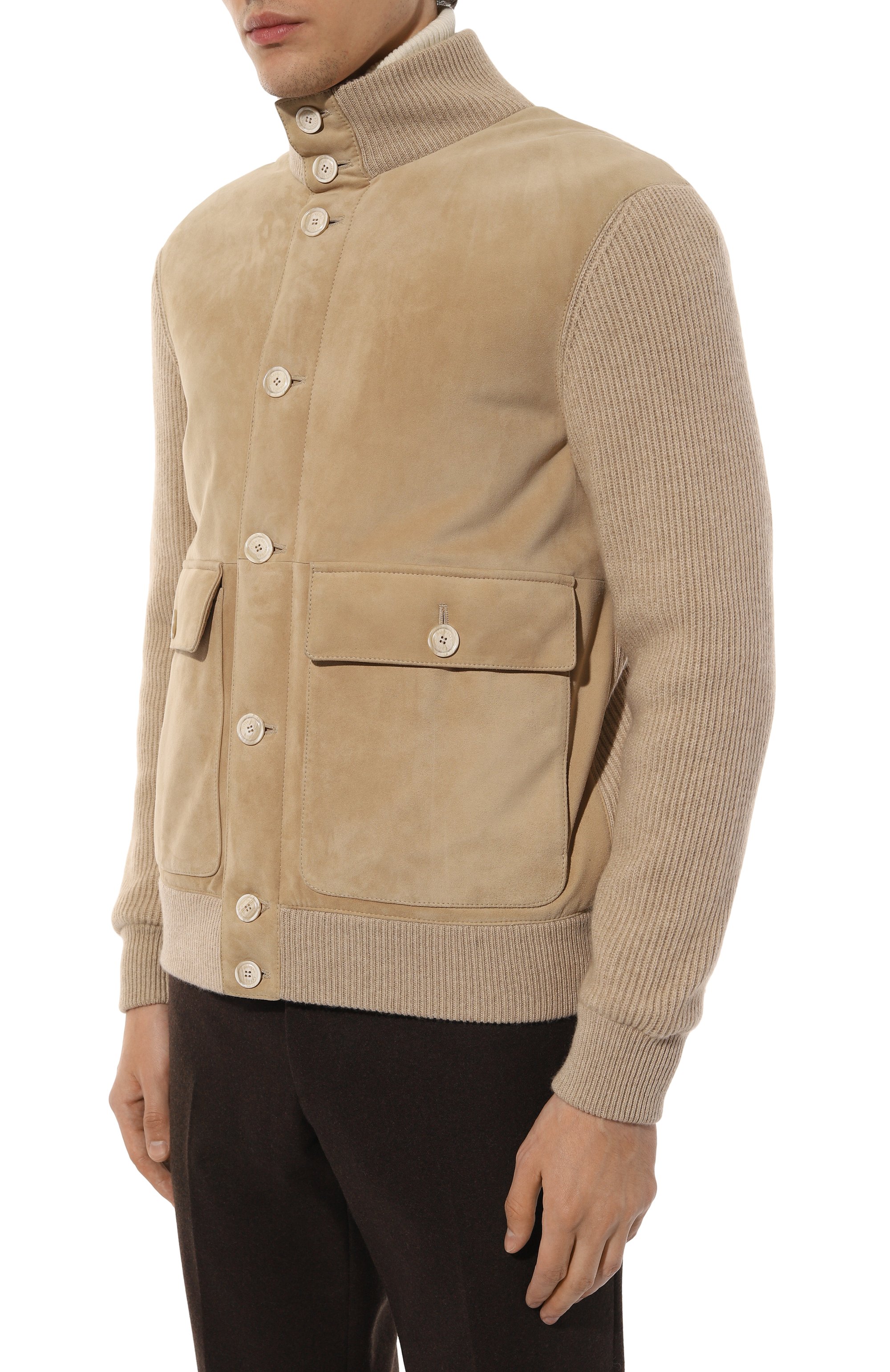 Комбинированный кардиган BRUNELLO CUCINELLI, арт. M0PCL1955, фото 3