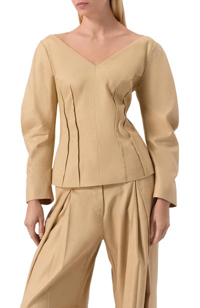 Топ изо льна и вискозы LEFFERS, арт. 8.52.75.12.04, фото 3