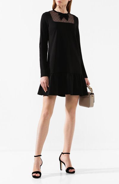 Платье REDVALENTINO черного цвета по цене 58500 руб., арт. SR0MJ03C/4Q9, фото 2 Платье REDVALENTINO, арт. SR0MJ03C/4Q9, фото 2
