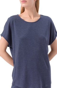 Женская футболка ZIMMERLI темно-синего цвета, арт. 8010-33101 | Фото 5 (Нос: Не проставлено)