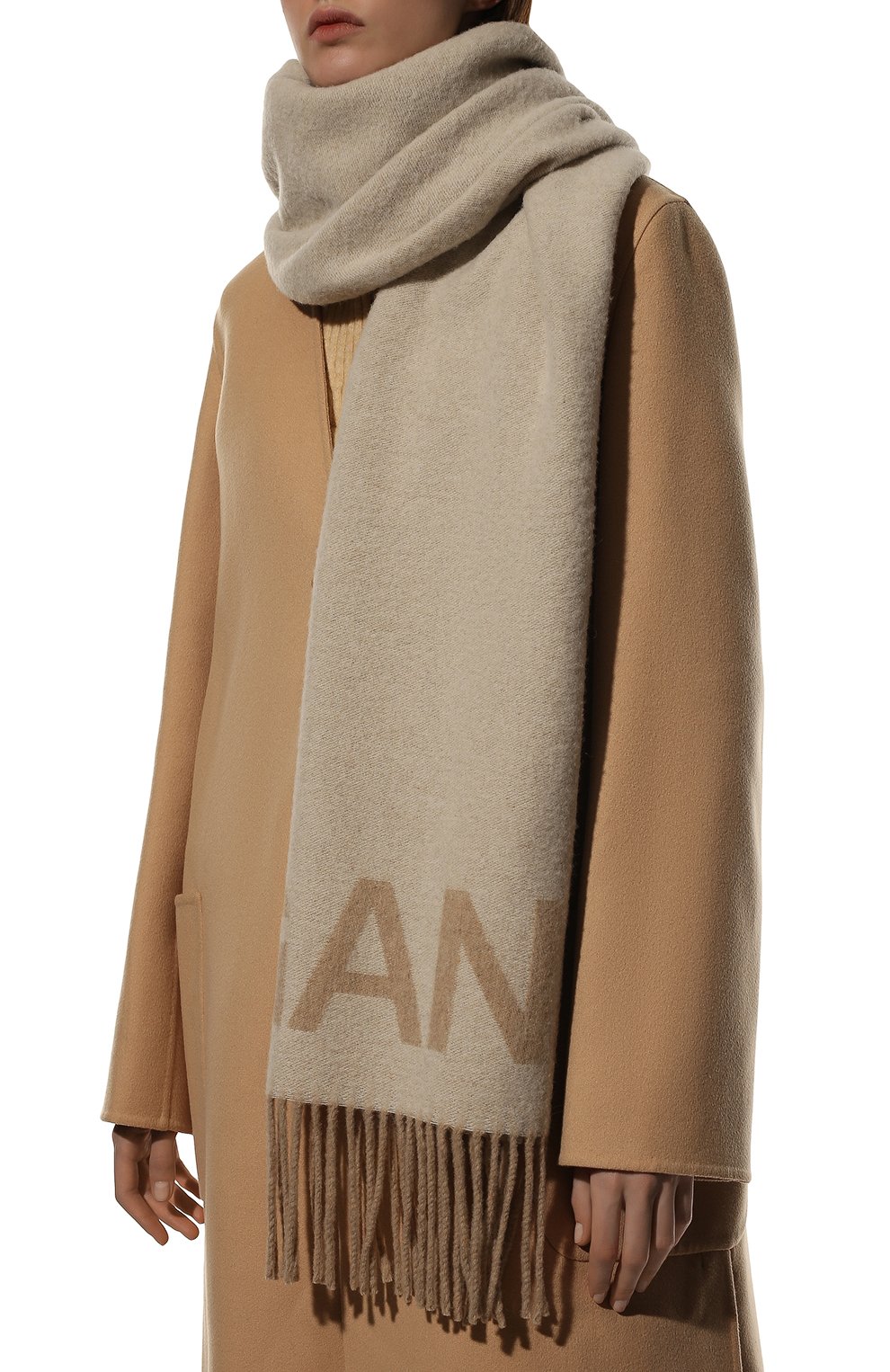 Шерстяной шарф GANNI, арт. A3909, фото 3