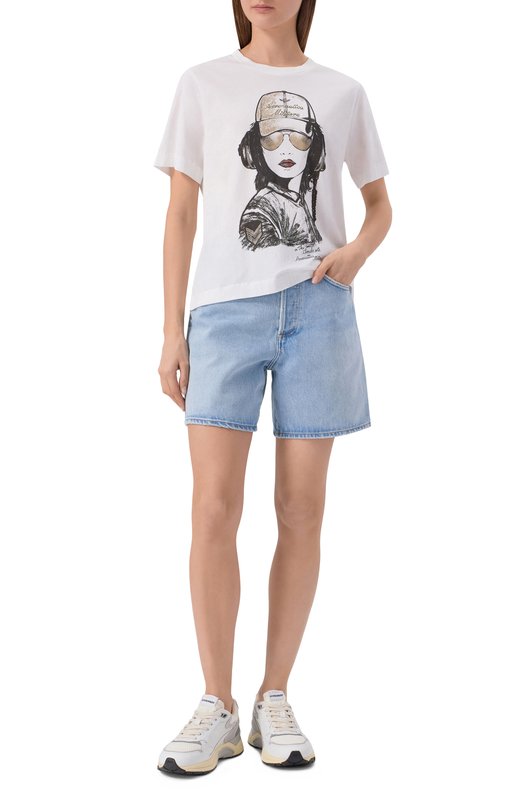 Хлопковая футболка Aeronautica Militare TS2494DJ00359 Белый  TS2494DJ00359 Фото 2
