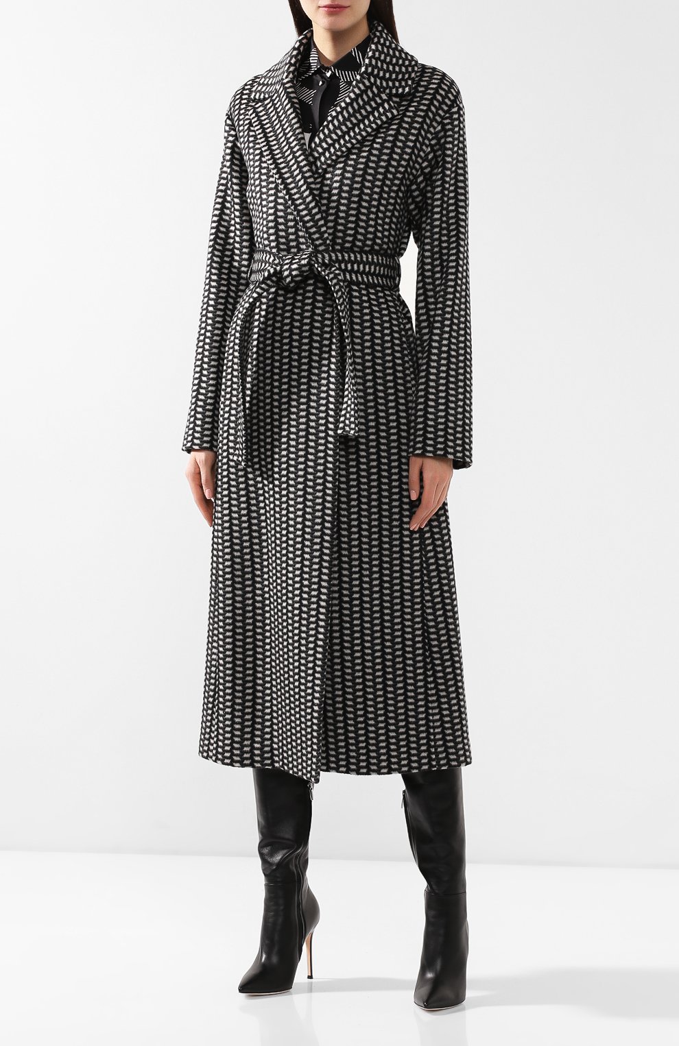 Кашемировое пальто с шелковым платком GABRIELA HEARST, арт. R19GH602B, фото 2