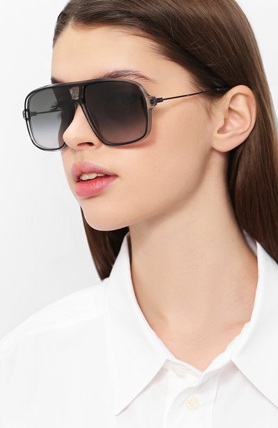 Солнцезащитные очки GIVENCHY черного цвета по цене 21200 руб., арт. 7138 06W, фото 2 Солнцезащитные очки GIVENCHY, арт. 7138 06W, фото 2