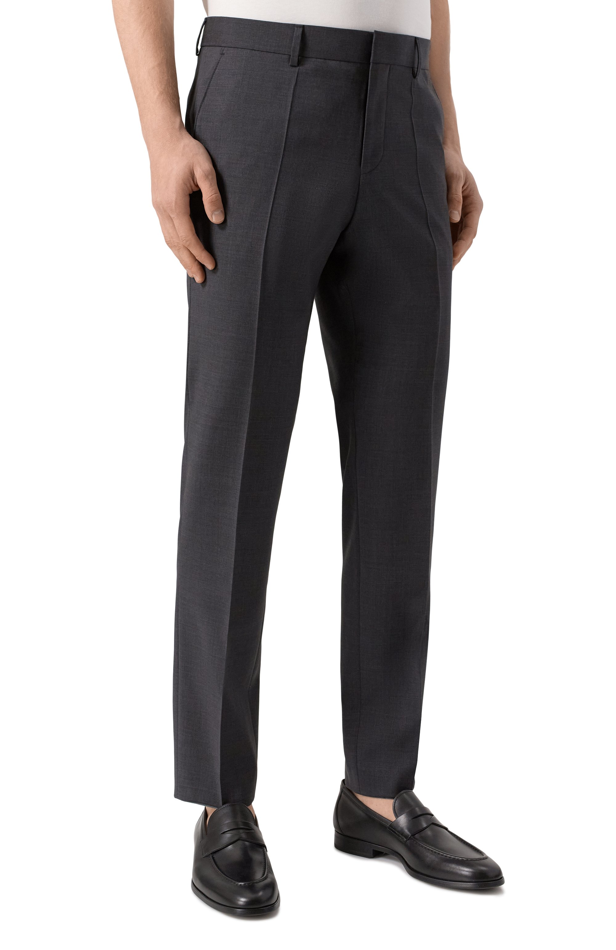 Шерстяные брюки BOSS, арт. 50537573, фото 3