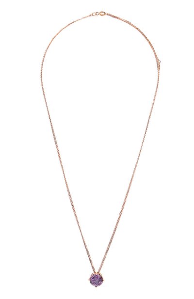 Колье с чароитом в бриллиантовой огранке MOONKA, арт. cr-nl-chr, фото 1