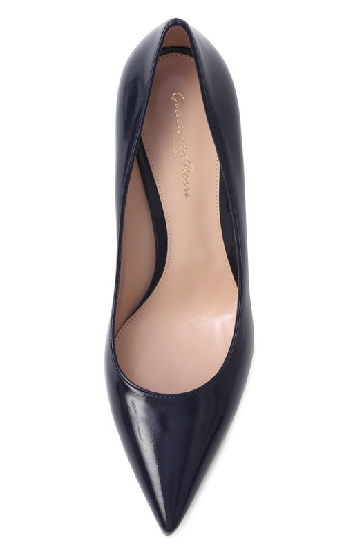 Кожаные туфли Gianvito 85 Gianvito Rossi G24580.85RIC.NUIDENI Синий  G24580.85RIC.NUIDENI Фото 6