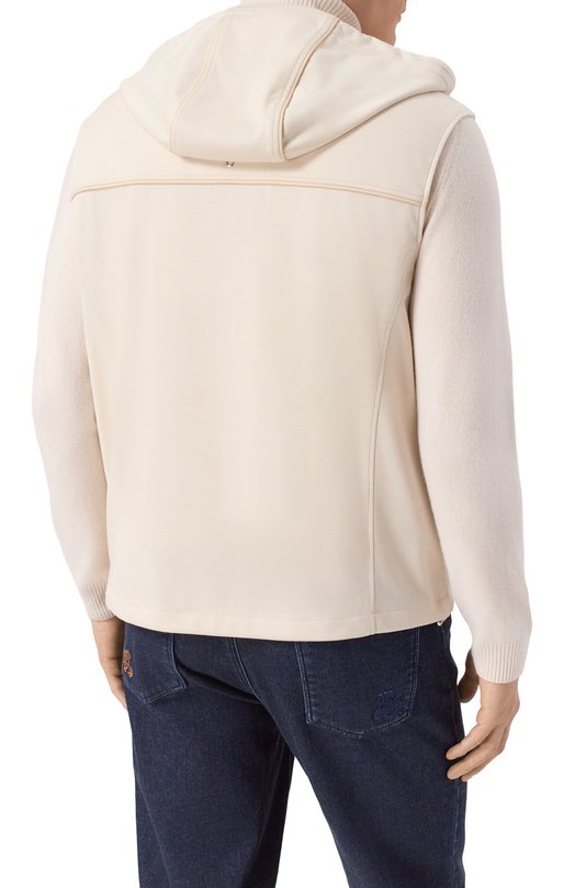 Шерстяной жилет Stefano Ricci MDJ6100130/5650 Бежевый  MDJ6100130/5650 Фото 4