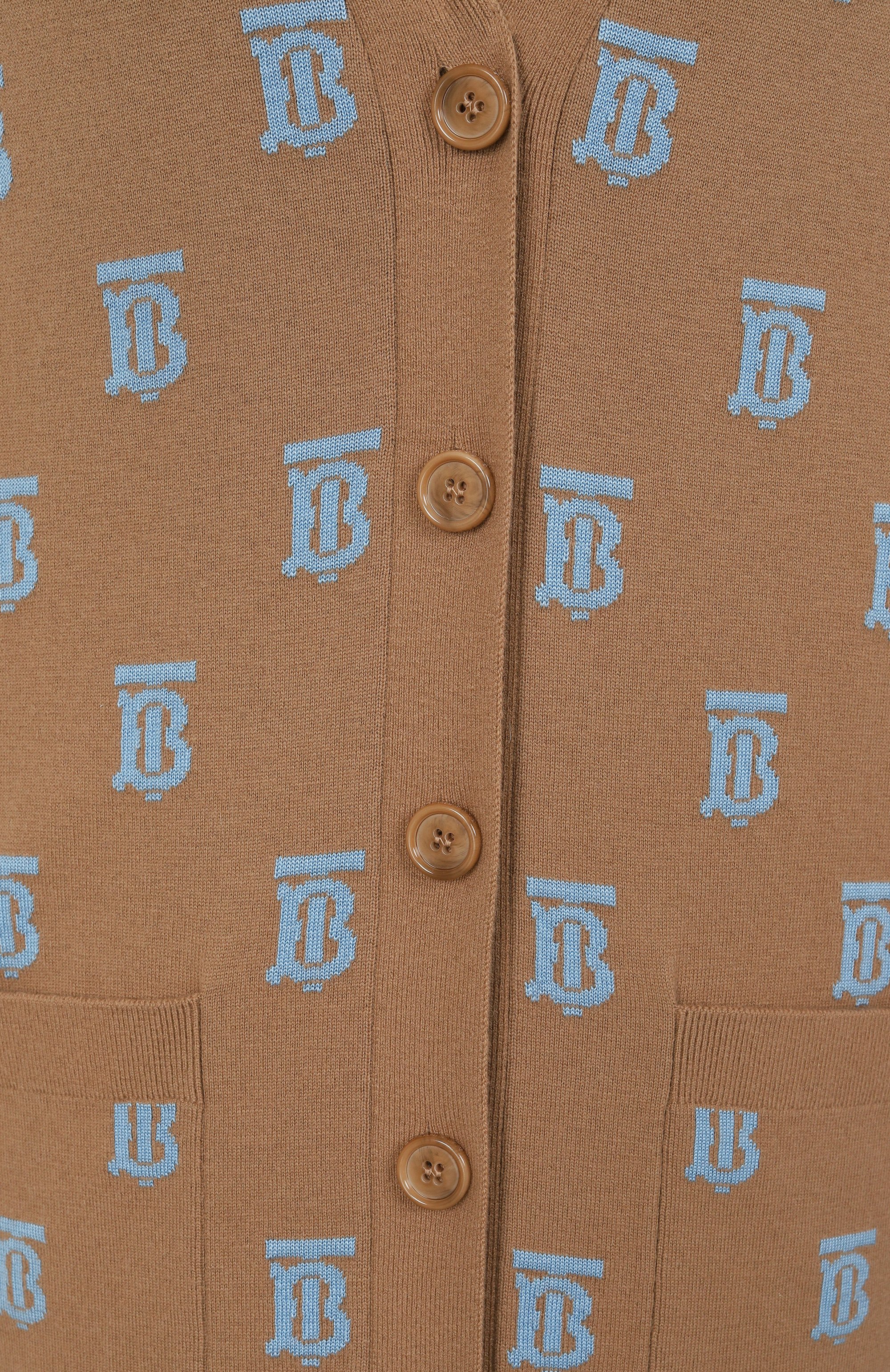 Кардиган из шерсти и шелка BURBERRY, арт. 8065919 A1420, фото 6