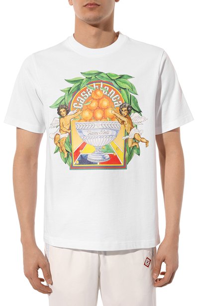 Хлопковая футболка CASABLANCA, арт. MPS24-JTS-001-09, фото 3