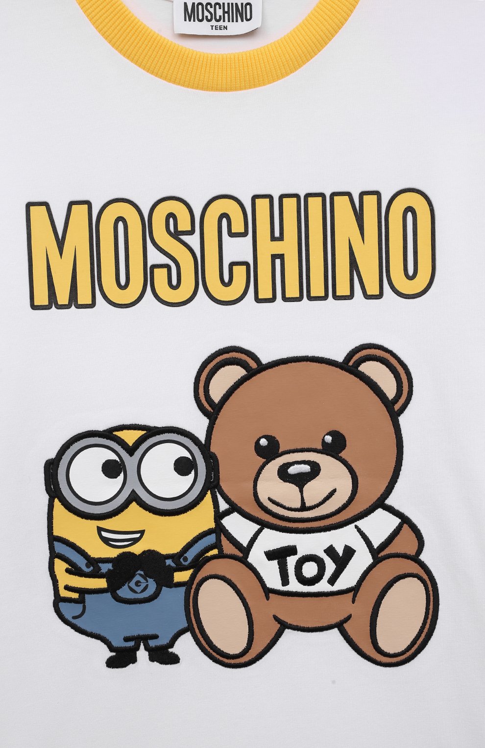 Хлопковая футболка MOSCHINO, арт. HWM03F/LBA00/4A-8A, фото 3