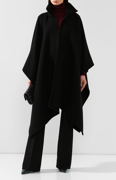 Накидка из смеси шерсти и шелка GIORGIO ARMANI, арт. 795645/9A592, фото 2