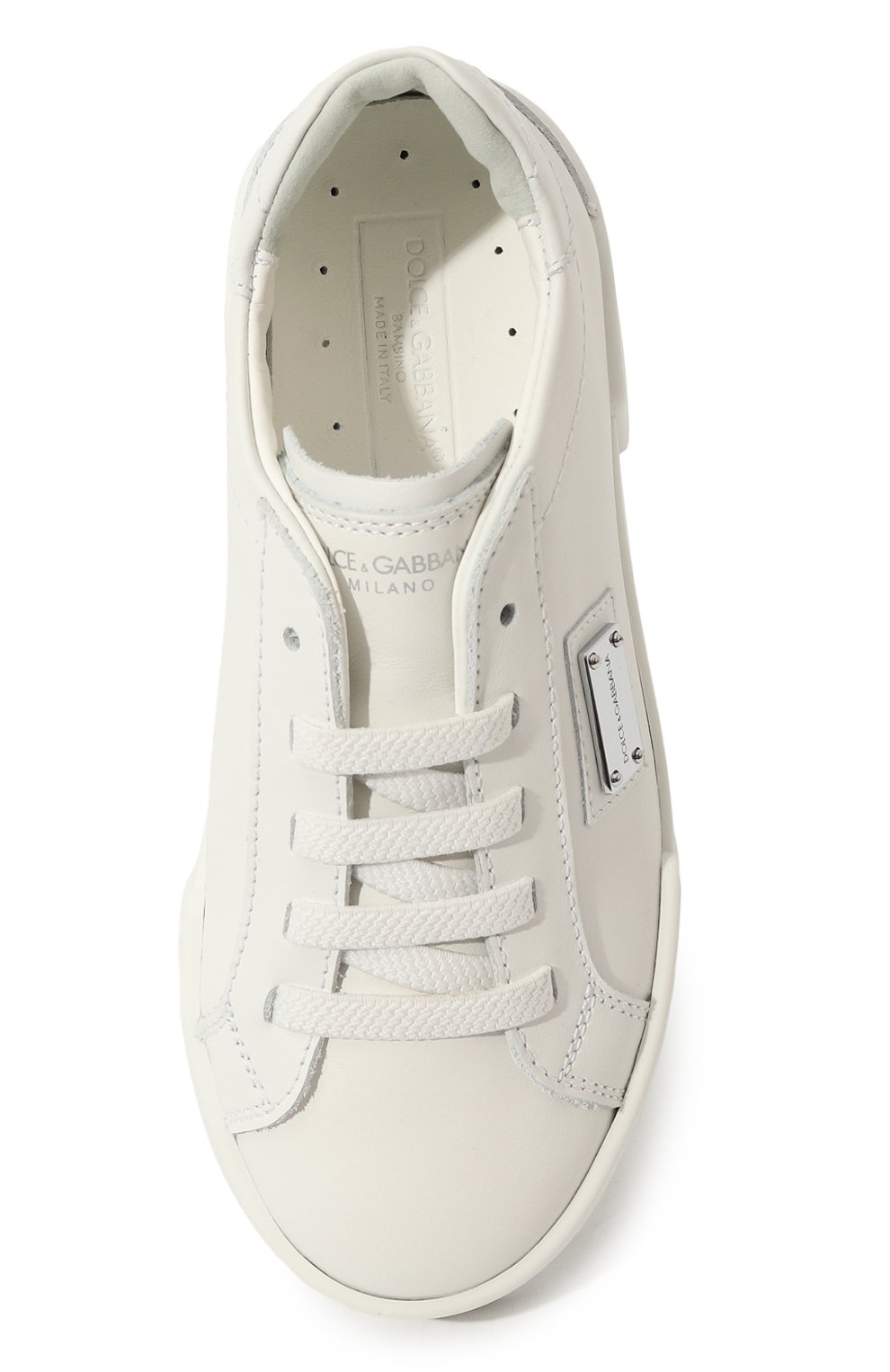 Кожаные кеды portofino DOLCE & GABBANA, арт. DA5183/A3444/29-36, фото 4