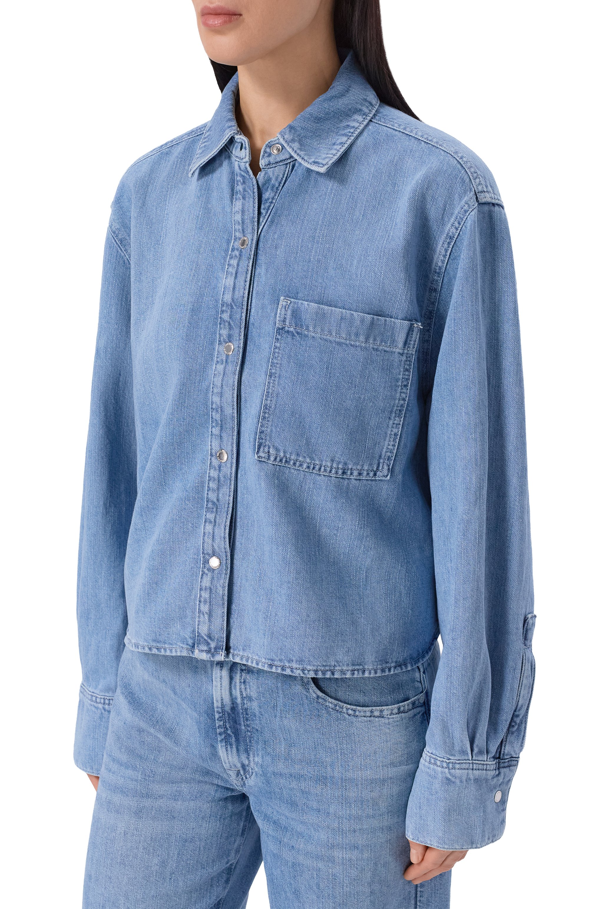 Джинсовая рубашка ivy 7 FOR ALL MANKIND, арт. 7U7J0U03-IRI, фото 3