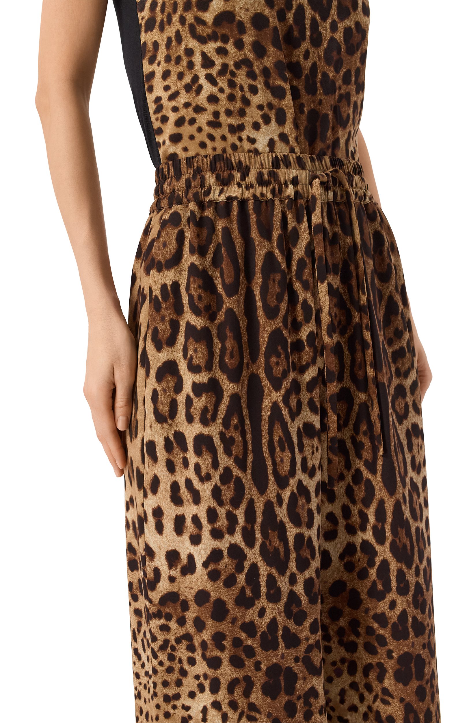 Шелковые брюки DOLCE & GABBANA, арт. FTDILT/FSADD, фото 5