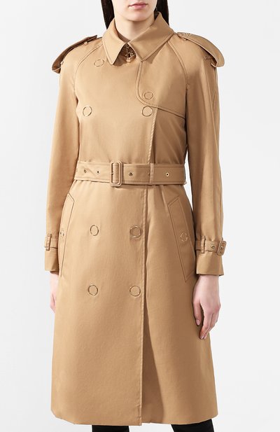 Хлопковое пальто BURBERRY, арт. 4560915, фото 3