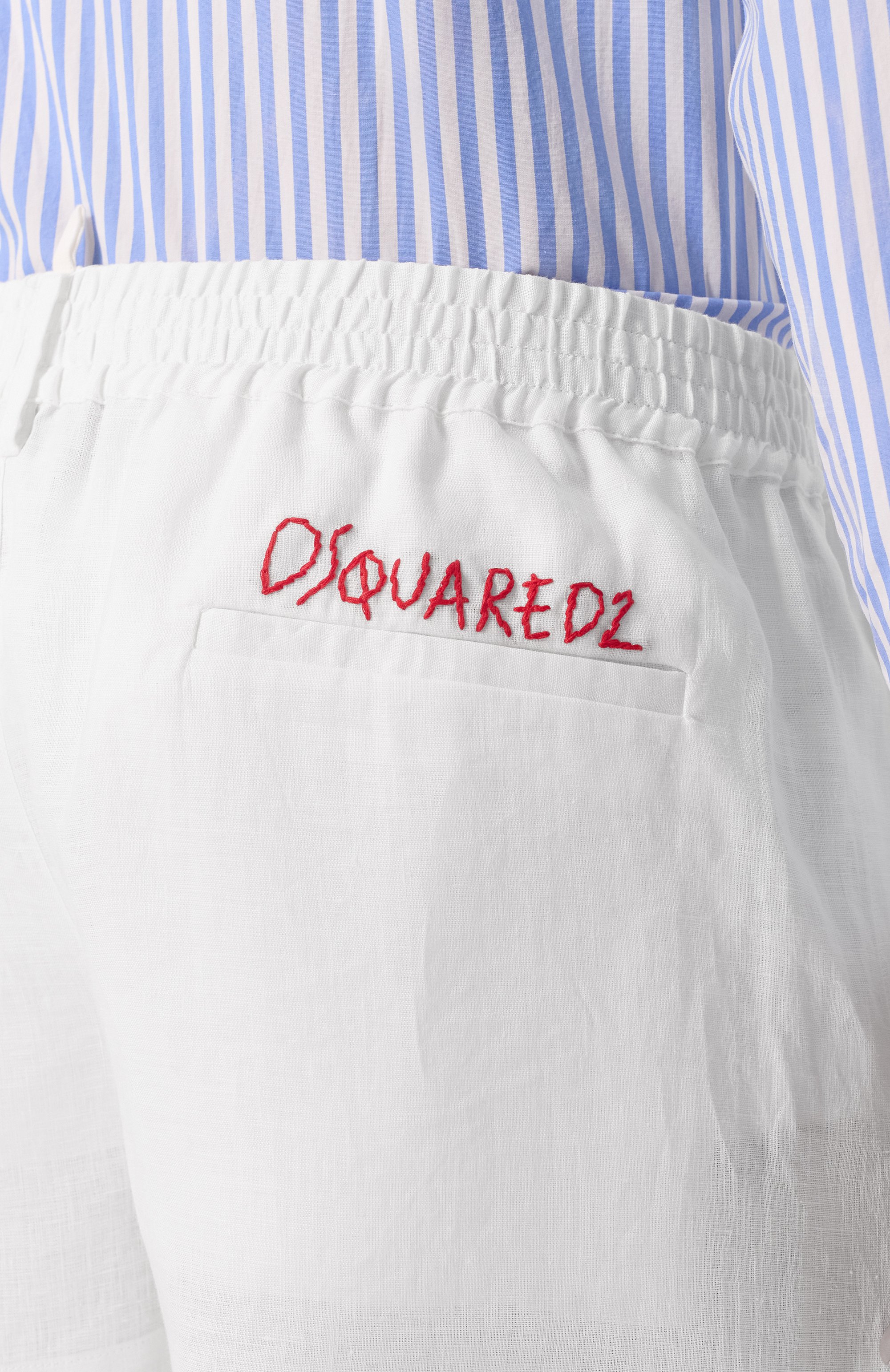 Льняные шорты DSQUARED2, арт. S78MU0072/D35294, фото 5