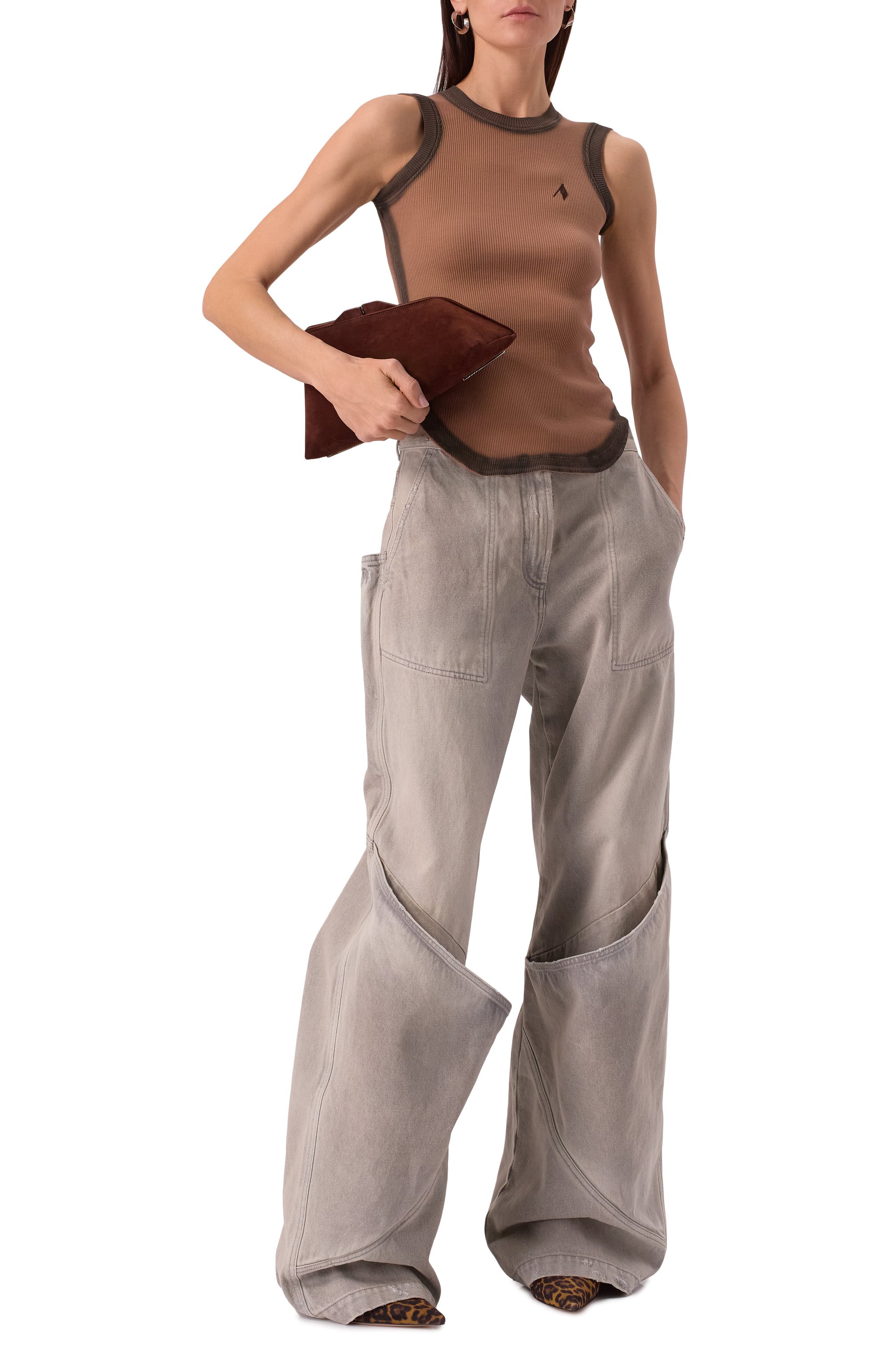 Хлопковая майка THE ATTICO, арт. 250WCN00003/JJJ054SP, фото 2