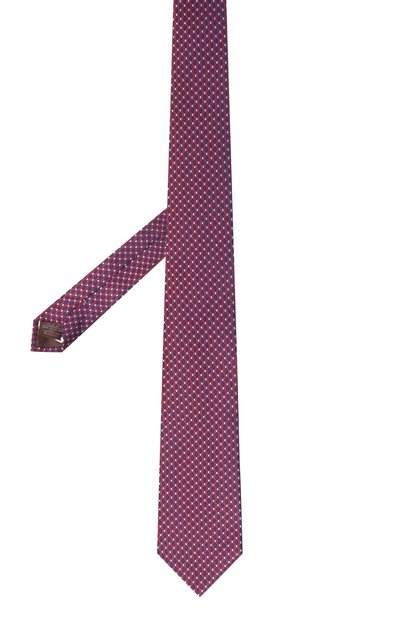 Шелковый галстук CANALI красного цвета по цене 19950 руб., арт. 18/HJ04238, фото 3 Шелковый галстук CANALI, арт. 18/HJ04238, фото 3