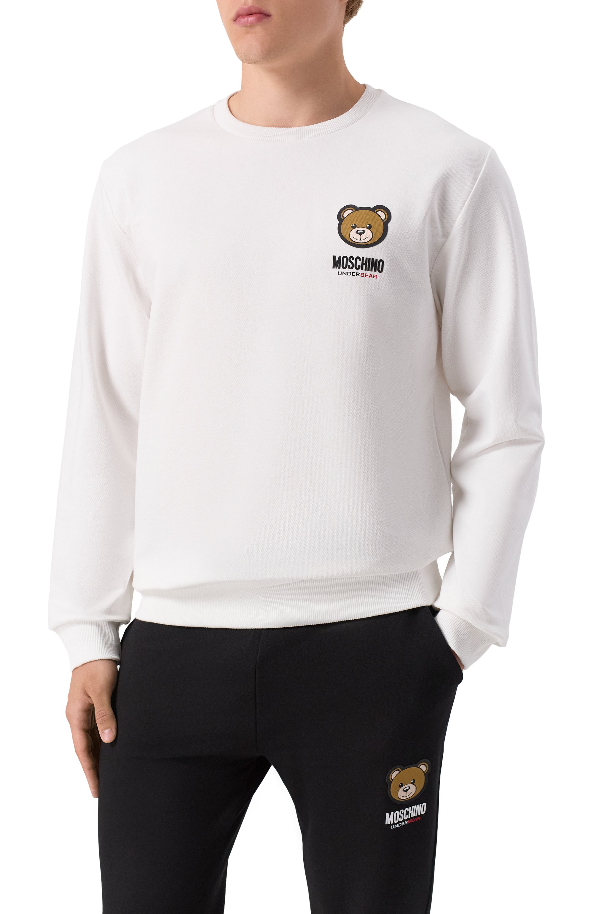 Хлопковый свитшот MOSCHINO, арт. A1788/4409, фото 3