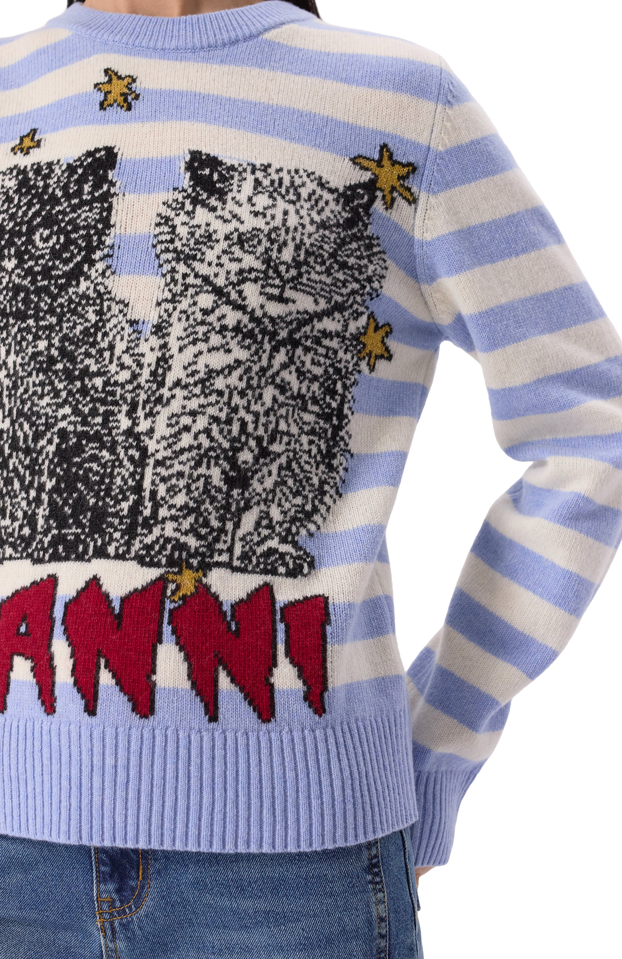 Шерстяной пуловер GANNI, арт. K2369/2678, фото 5