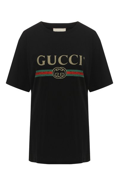 Хлопковая футболка GUCCI, арт. 457095/X5L89, фото 1