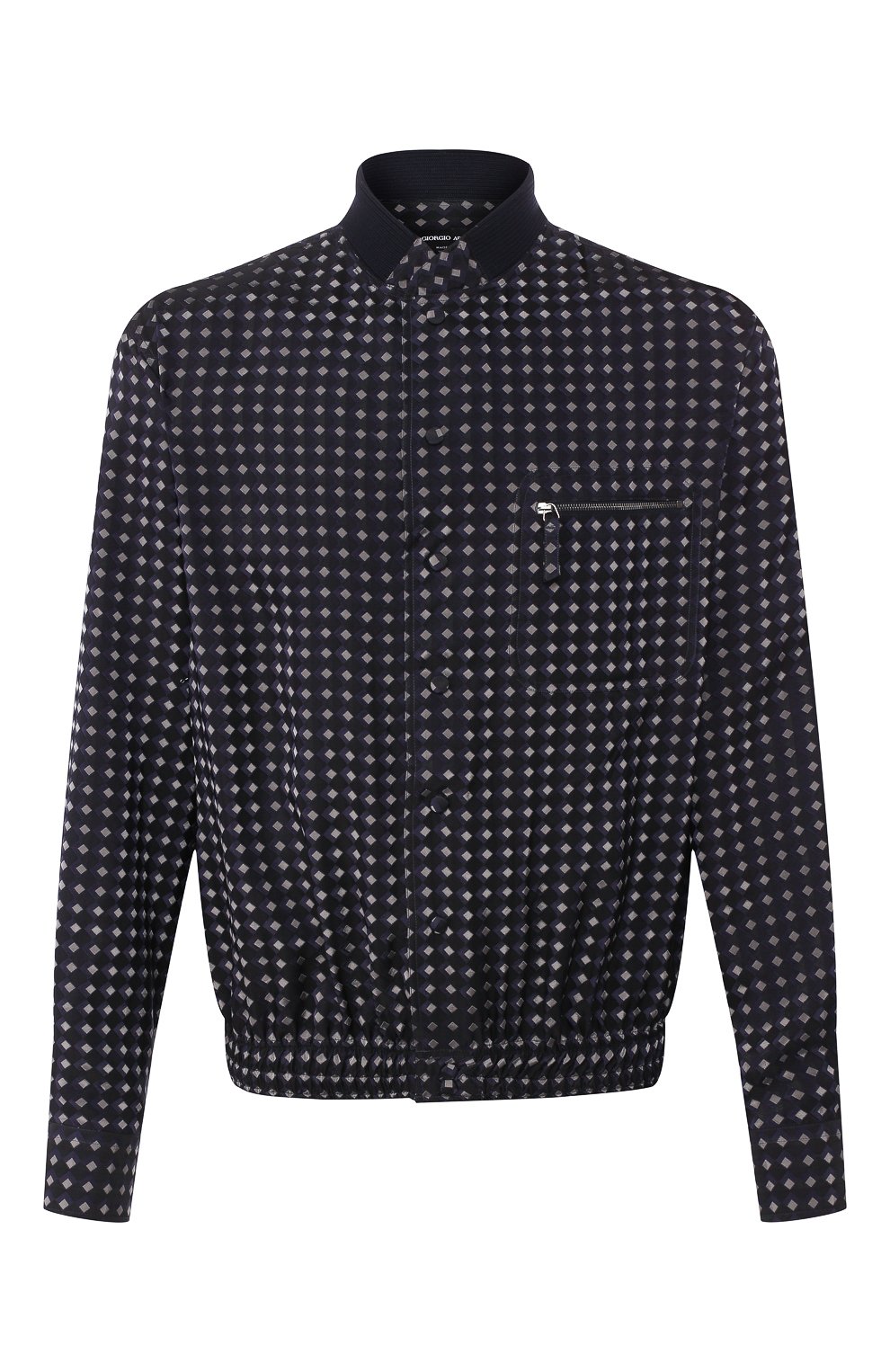 Рубашка GIORGIO ARMANI темно-синего цвета по цене 199500 руб., арт. 8WGCCZ1R/TZ394, фото 1 Рубашка GIORGIO ARMANI, арт. 8WGCCZ1R/TZ394, фото 1
