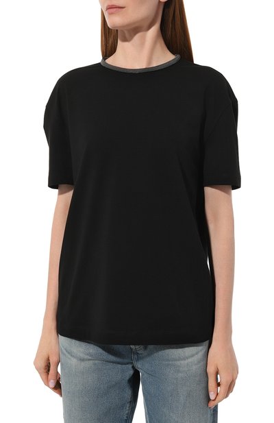 Хлопковая футболка BRUNELLO CUCINELLI, арт. M0T18BP209, фото 3