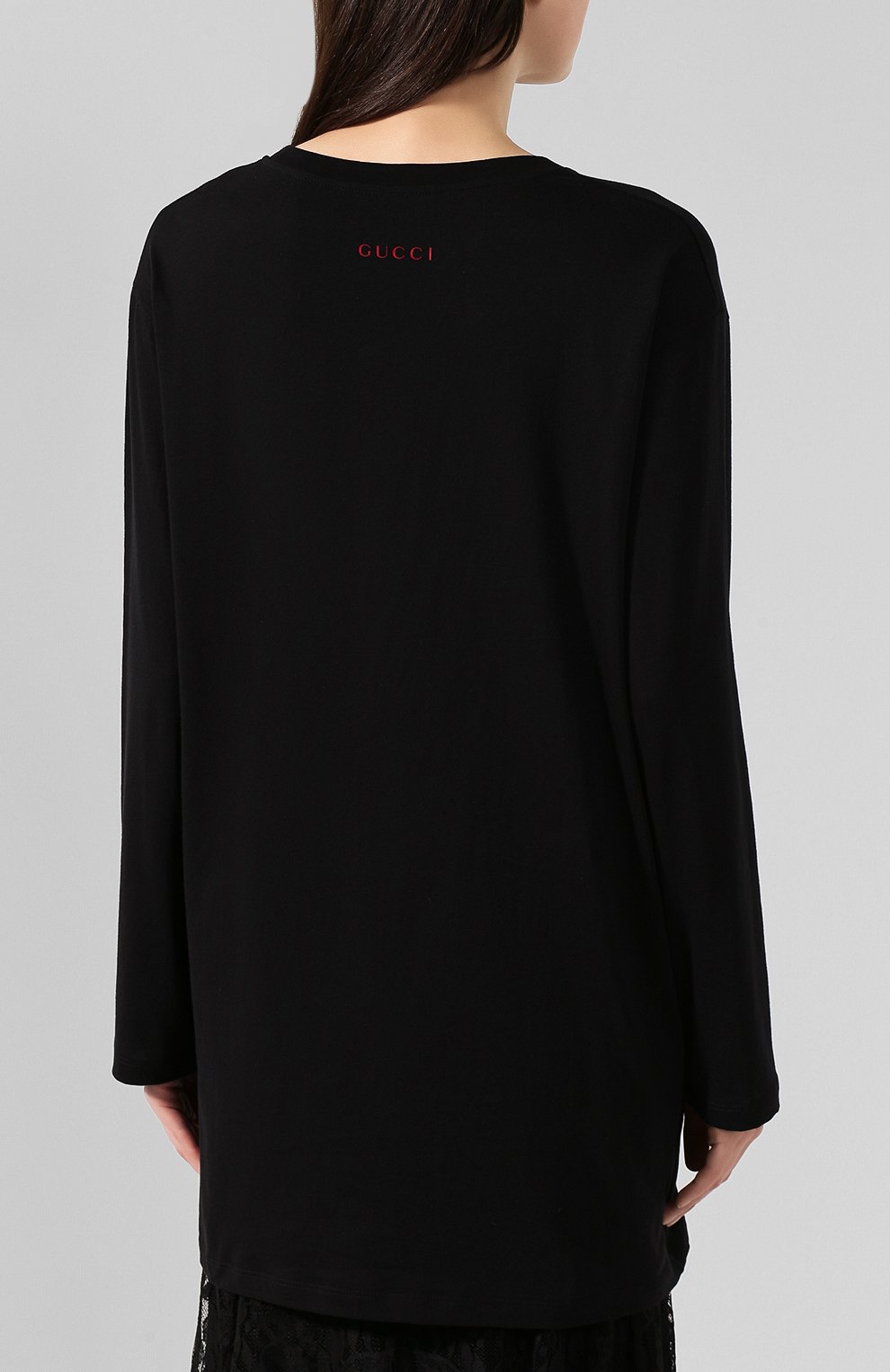 Хлопковый лонгслив GUCCI, арт. 595932/XJBUJ, фото 4