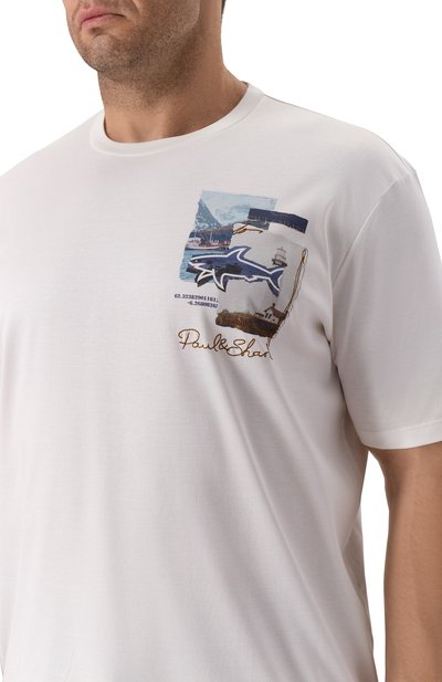 Хлопковая футболка PAUL&SHARK, арт. 15311640/3XL-6XL, фото 5