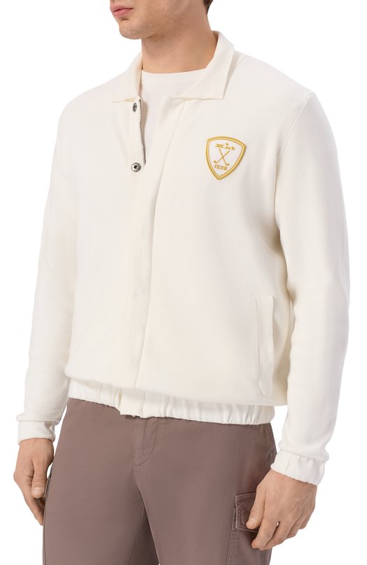 Хлопковый кардиган Kiton UMM0769 Белый  UMM0769 Фото 3