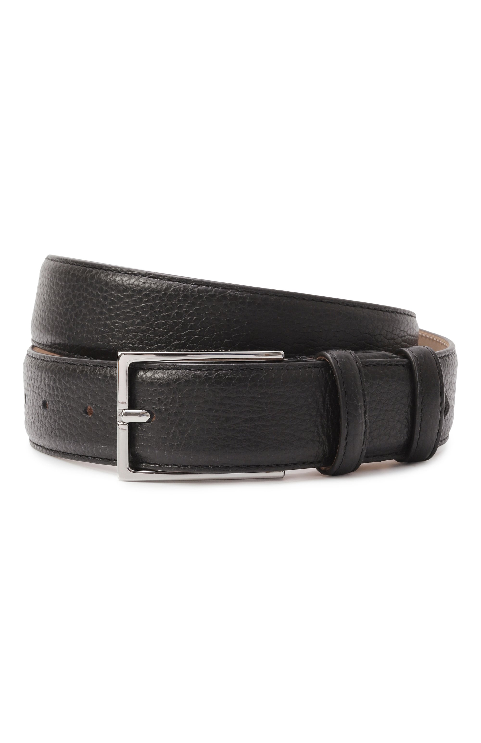 Кожаный ремень DOUCAL'S черного цвета по цене 28350 руб., арт. DC0001SIGMUF2159, фото 1 Кожаный ремень DOUCAL'S, арт. DC0001SIGMUF2159, фото 1