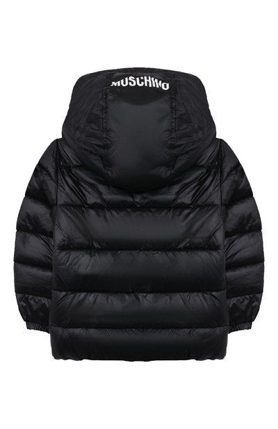 Утепленная куртка MOSCHINO черного цвета по цене 46350 руб., арт. HUS043/L3A32/4A-8A, фото 2 Утепленная куртка MOSCHINO, арт. HUS043/L3A32/4A-8A, фото 2