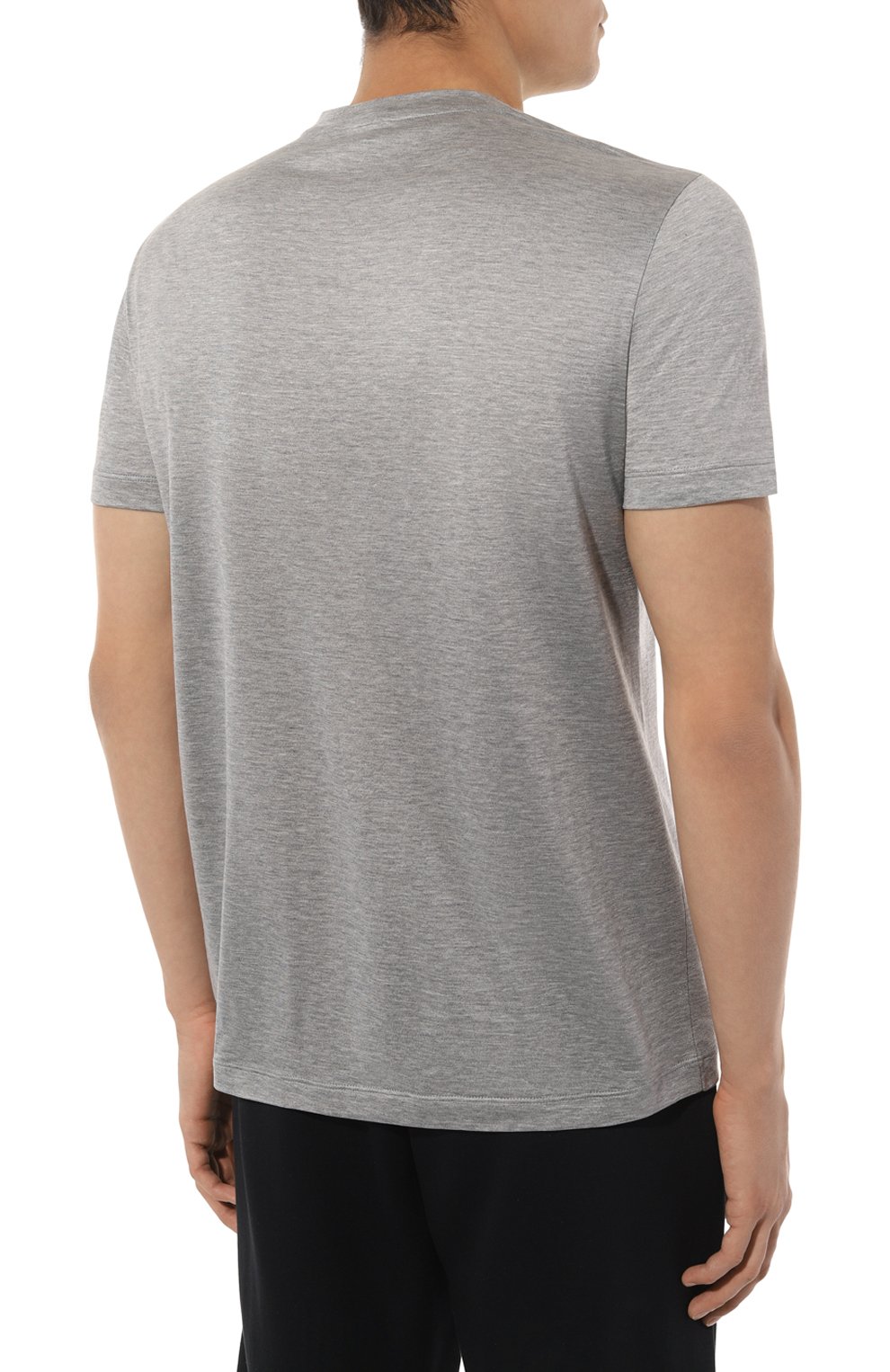 Футболка из шелка и хлопка GIORGIO ARMANI, арт. 3KSM77/SJZHZ, фото 4