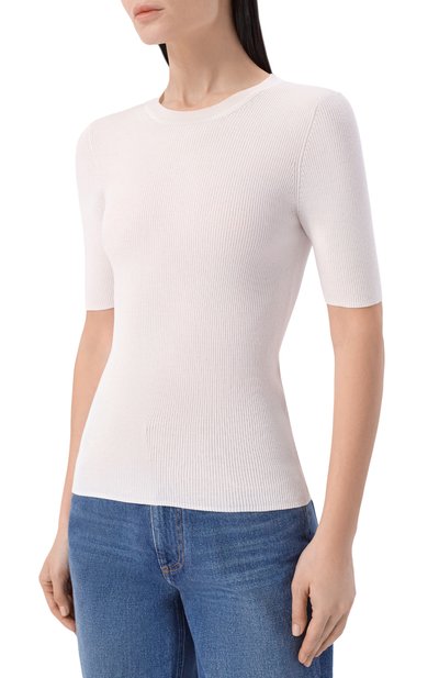 Хлопковый пуловер P.A.R.O.S.H. белого цвета по цене 25650 руб., арт. D540610/CIPRIA26, фото 3 Хлопковый пуловер P.A.R.O.S.H., арт. D540610/CIPRIA26, фото 3